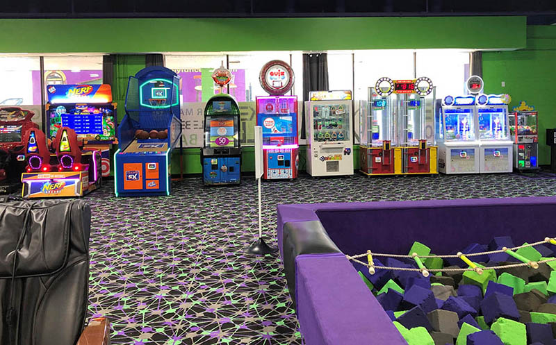 Air Insanity Indoor Trampoline Park Arcade Upgrade NERF Arcade Hoops FX