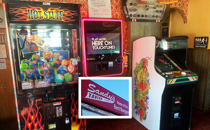 Arcade Games Jukebox Sandy's Tavern