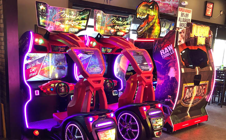Carbones Updated Arcade in Rochester Cruisin Blast Jurassic Park