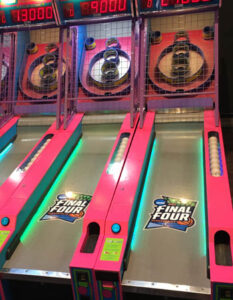 Custom Game Graphics for Event Rentals Skee-Ball