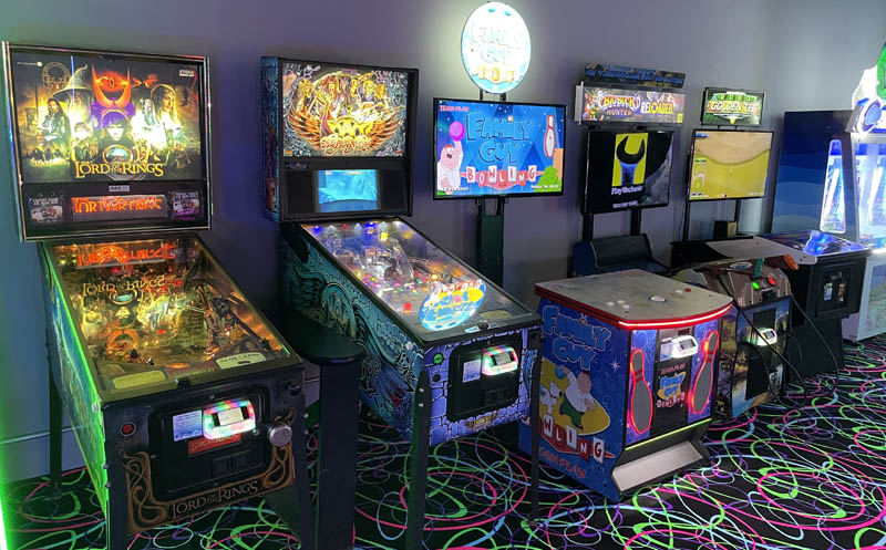 Expanded Arcade Room Shakopee Bowl Pinballs Family Guy