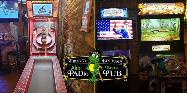 Arcade Games Placed at Froggy Bottoms in Northfield
