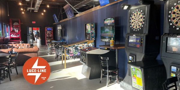 Luce Line Brewing Game Room