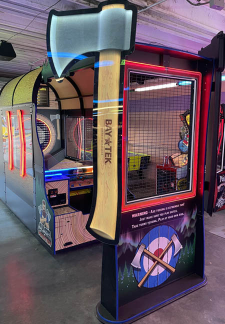 New Axe Throwing Game at the State Fair Axe Master 1