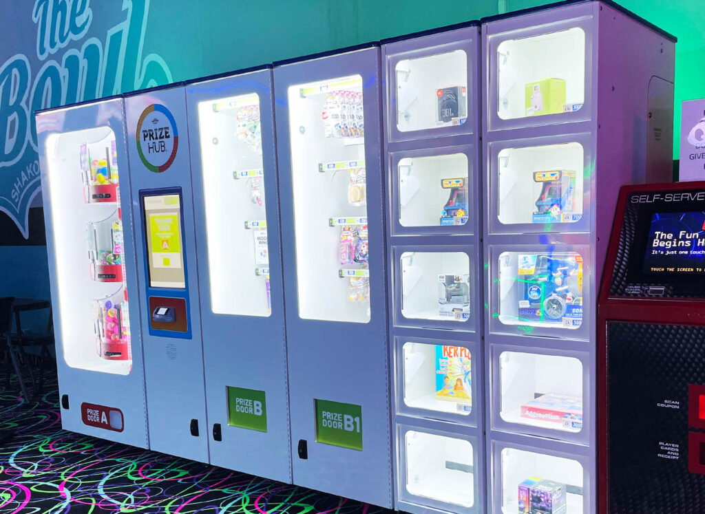 Self-Redemption Kiosks like Prize Hub for medium-sized locations