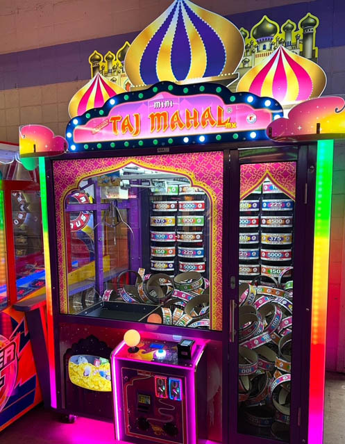 Minnesota State Fair Fun at Playland Arcade - Taj Mahal Prize Crane